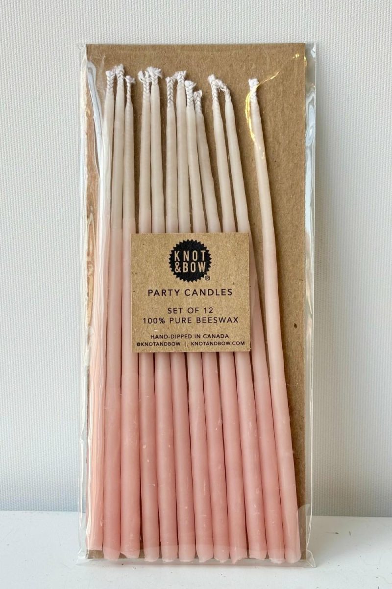 Candles & Scents |   Beeswax Candles Pink Ombre Tall Candles & Scents Candles & Scents