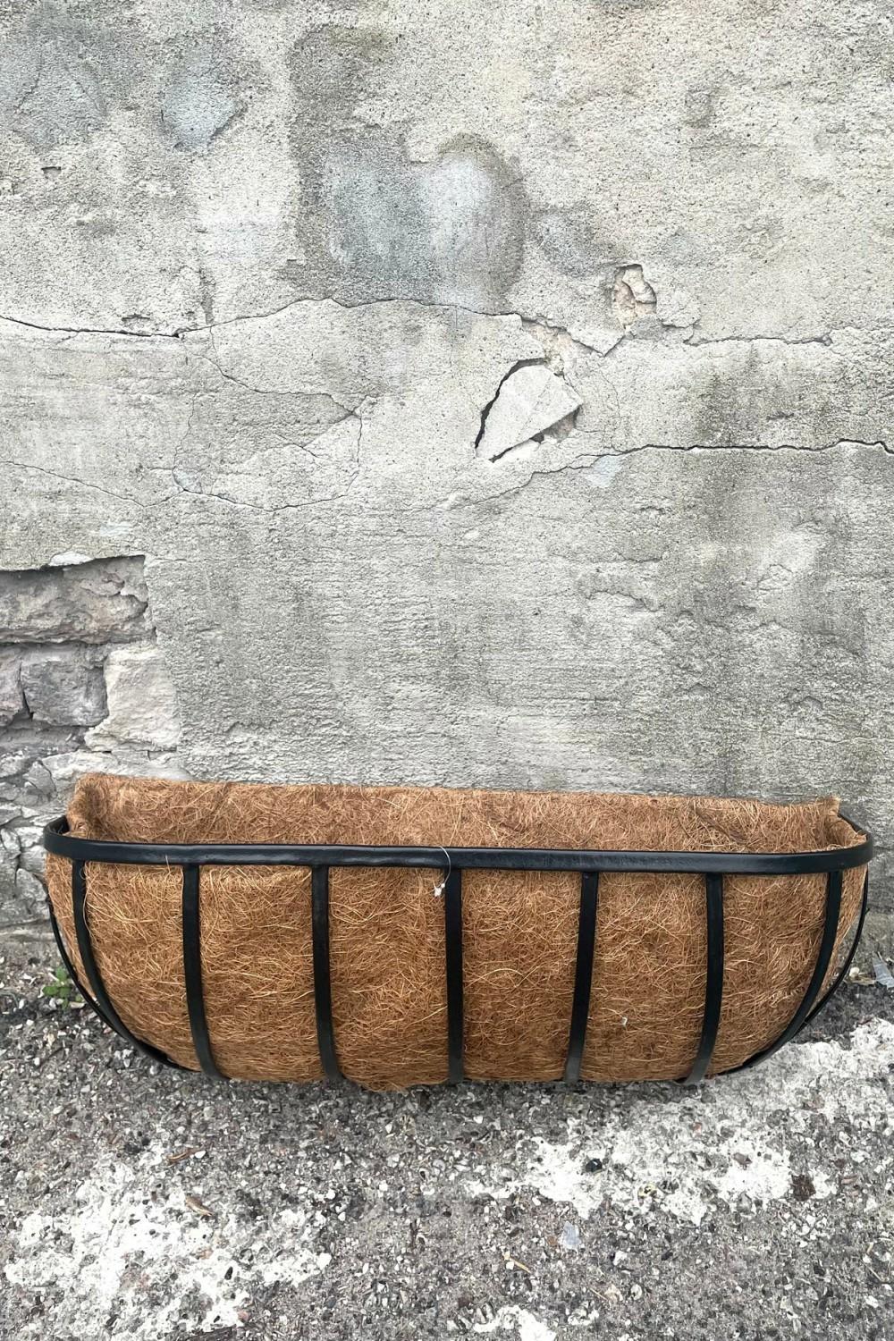 Garden Accessories |   Forge Wall Trough With Coco Liner 24″ Garden Garden Accessories