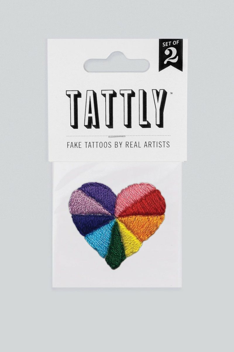 Home Accessories |   Rainbow Heart Tattoo Pair Home Home Accessories