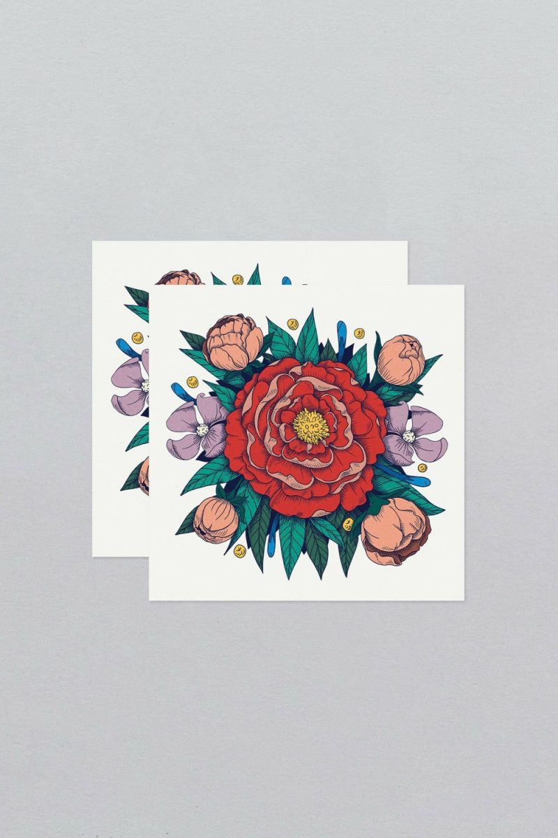 Home Accessories |   Red Peony Tattoos Home Home Accessories