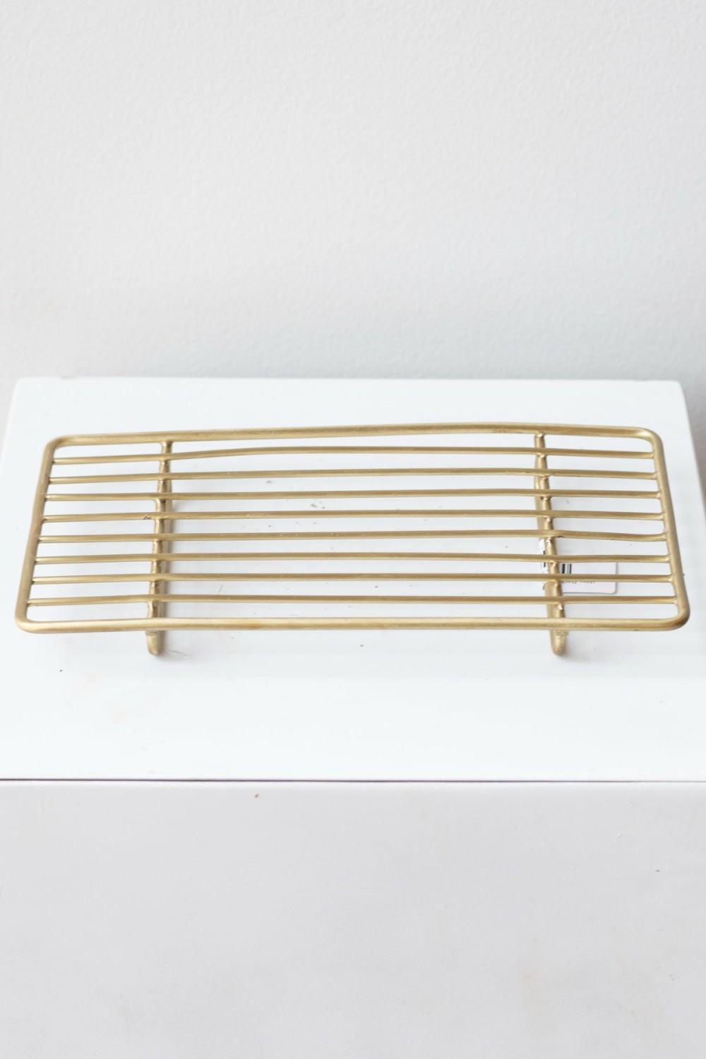 Home Accessories |   Wire Rack Rectangular Brass Home Home Accessories