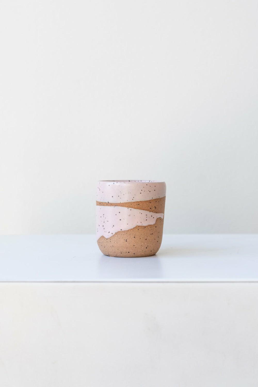 Kitchen & Table |   Coastal Glaze Cup – Pink Home Kitchen & Table