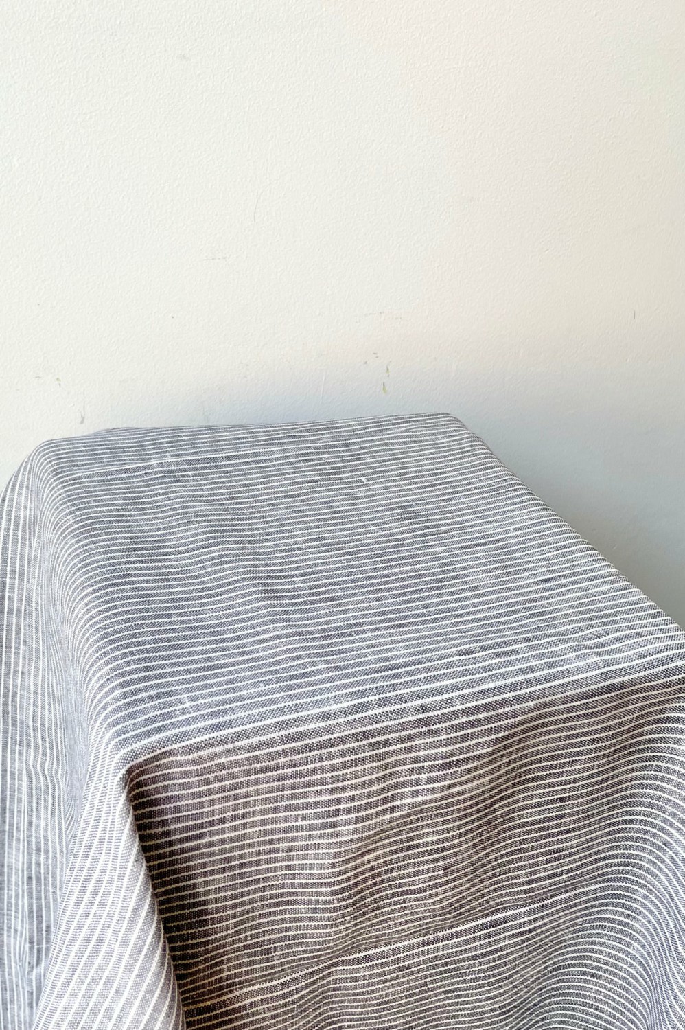 Kitchen & Table |   Grey W/ White Stripe Linen Tablecloth – Large Home Kitchen & Table