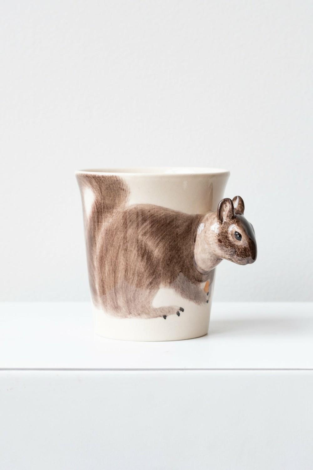 Kitchen & Table |   Mug Grey Squirrel Home Kitchen & Table