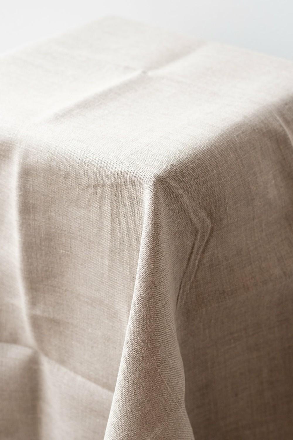 Kitchen & Table |   Tablecloth Linen Natural Large Home Kitchen & Table