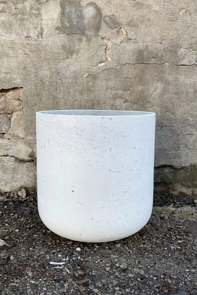 Planters |   Charlie Pot White Washed Extra Large Garden Planters