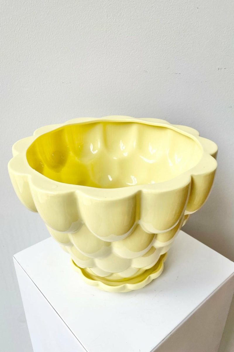 Planters |   Jelly Planter Yellow Garden Planters