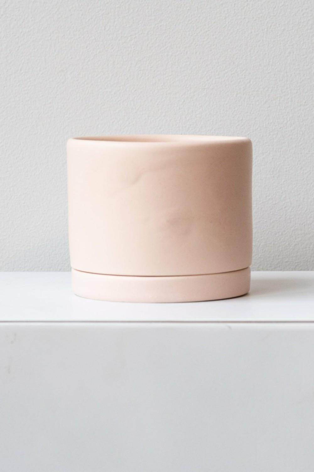 Planters |   Round Planter Freckled Pink Medium Garden Planters