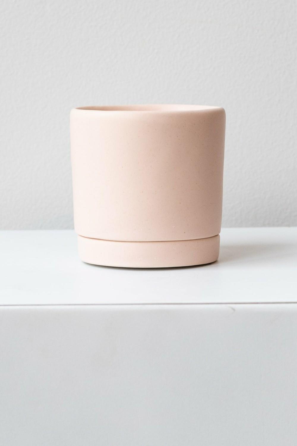 Planters |   Round Planter Freckled Pink Small Garden Planters