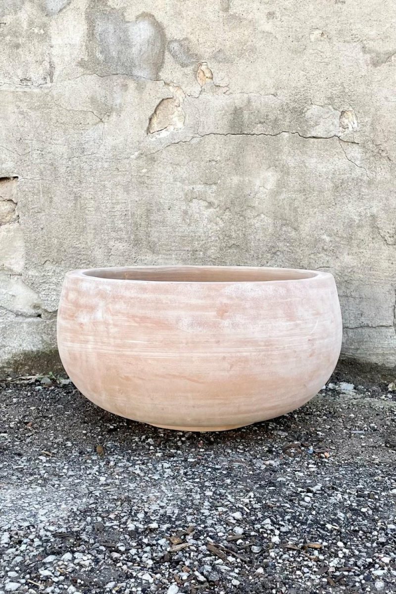 Planters |   Yumiko Unglazed Bowl Large Garden Planters