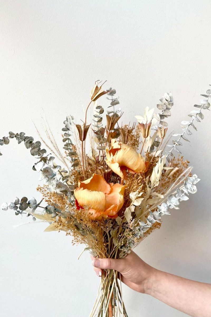 Preserved Floral |   Preserved Arrangement Creamsicle Floral Preserved Floral