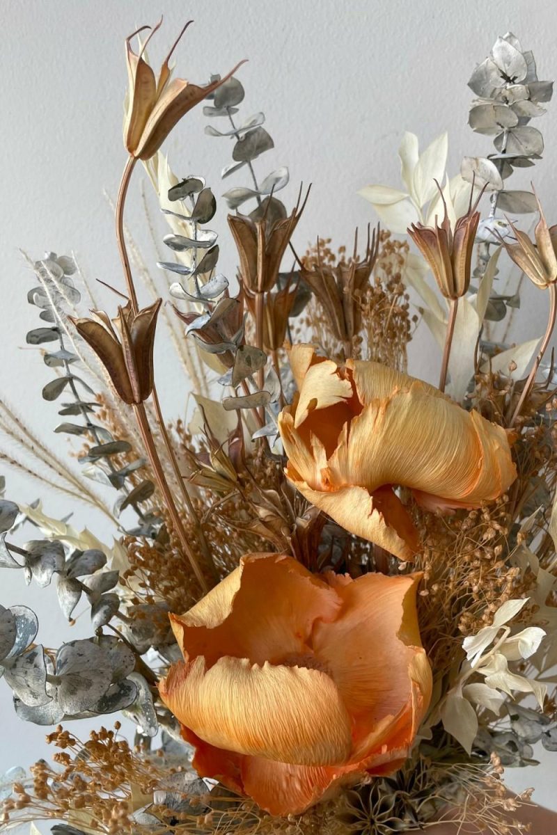 Preserved Floral |   Preserved Arrangement Creamsicle Floral Preserved Floral