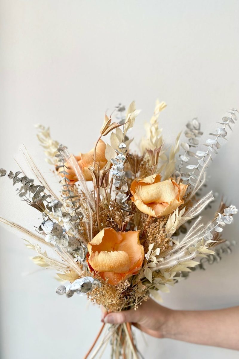 Preserved Floral |   Preserved Arrangement Creamsicle Floral Preserved Floral