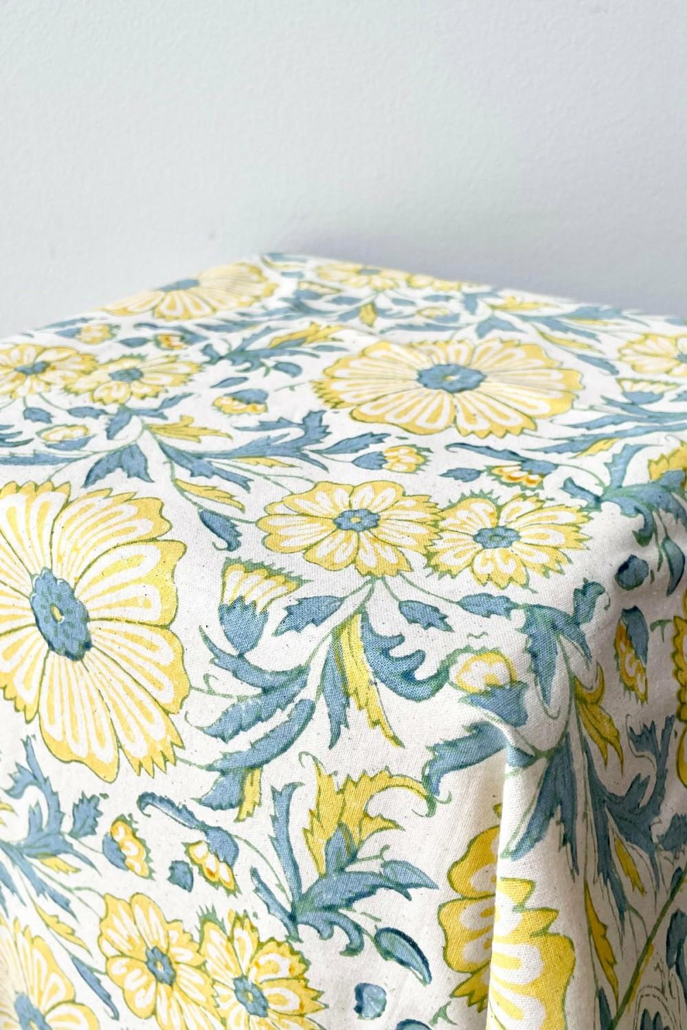 Textiles |   Bloom Tablecloth Wheat Small Home Textiles