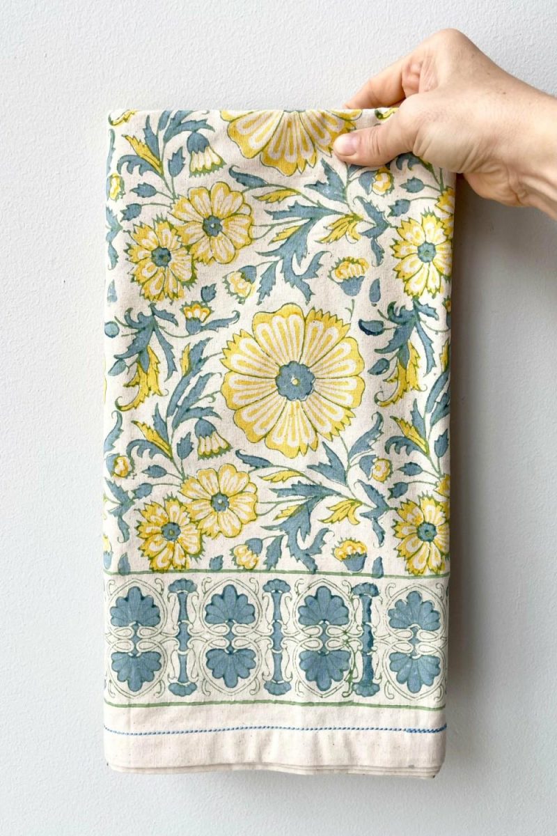 Textiles |   Bloom Tablecloth Wheat Small Home Textiles