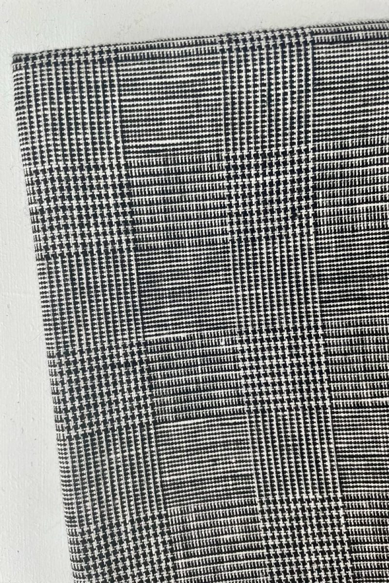 Textiles |   Tablecloth Linen Glenn Check Grey Large Home Textiles