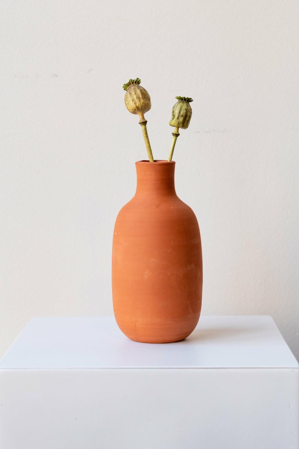 Vases |   Bottle Vase  Terra Cotta Floral Vases