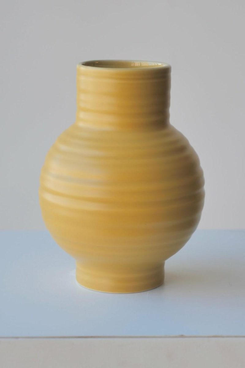 Vases |   Essential Mustard Ceramic Vase Small Floral Vases