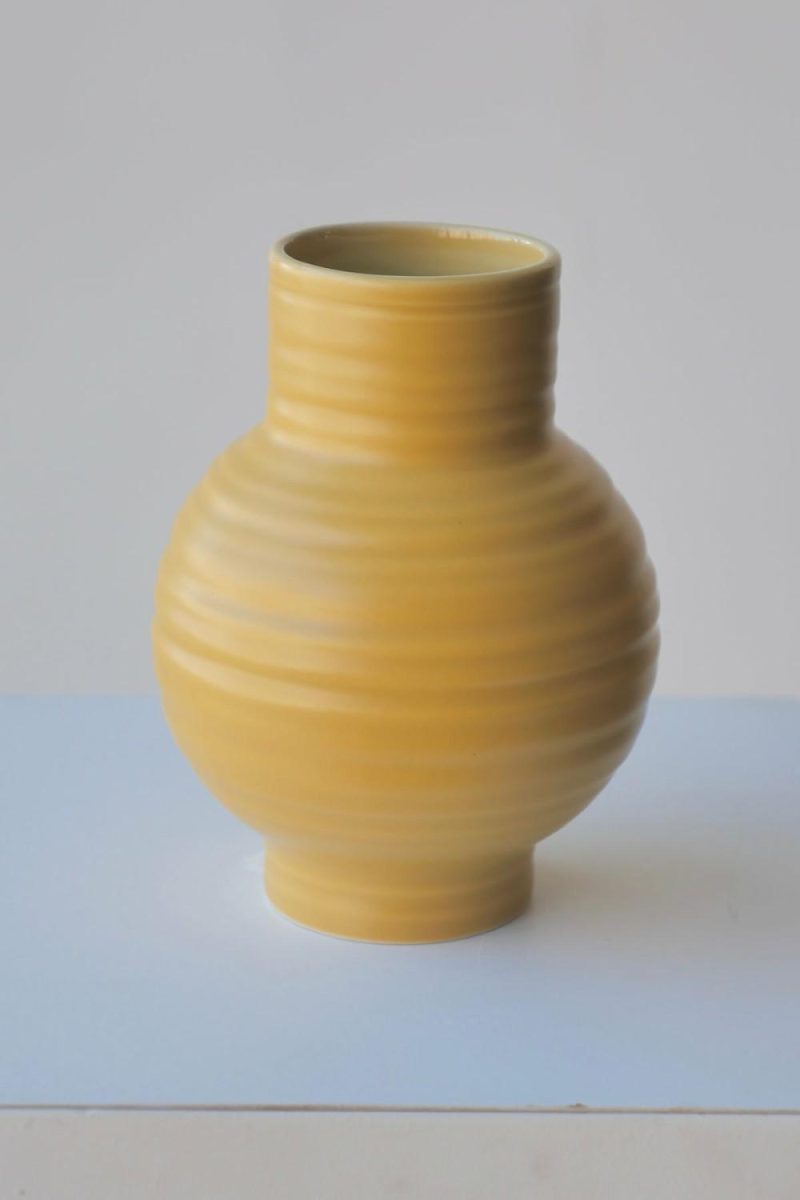 Vases |   Essential Mustard Ceramic Vase Small Floral Vases