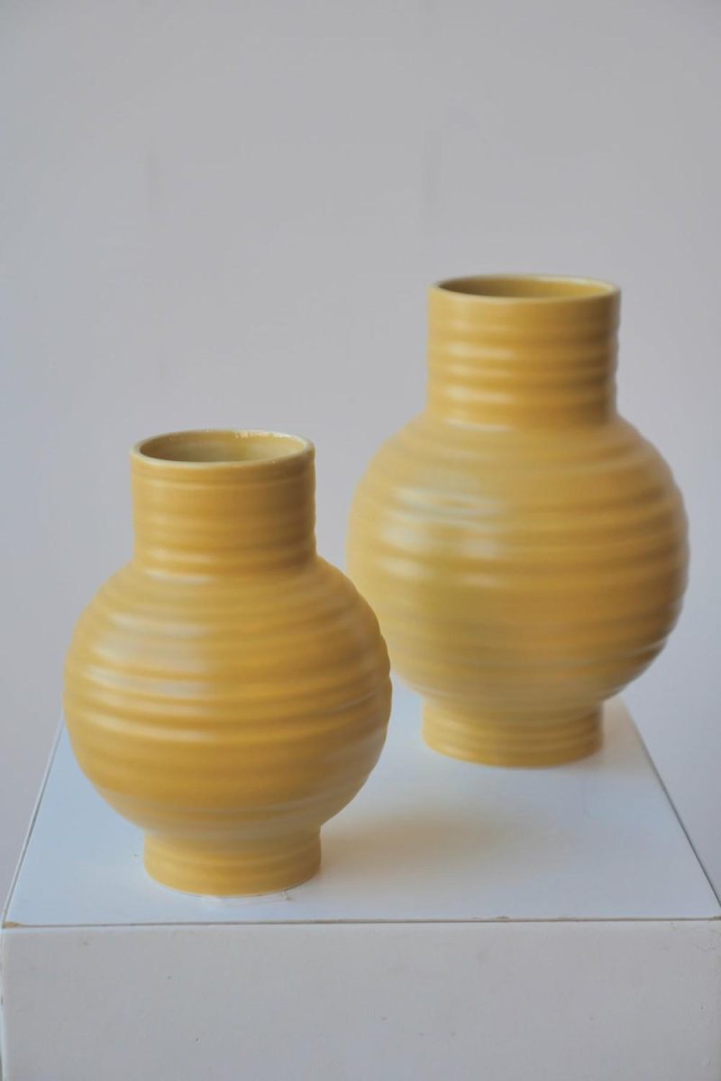 Vases |   Essential Mustard Ceramic Vase Small Floral Vases