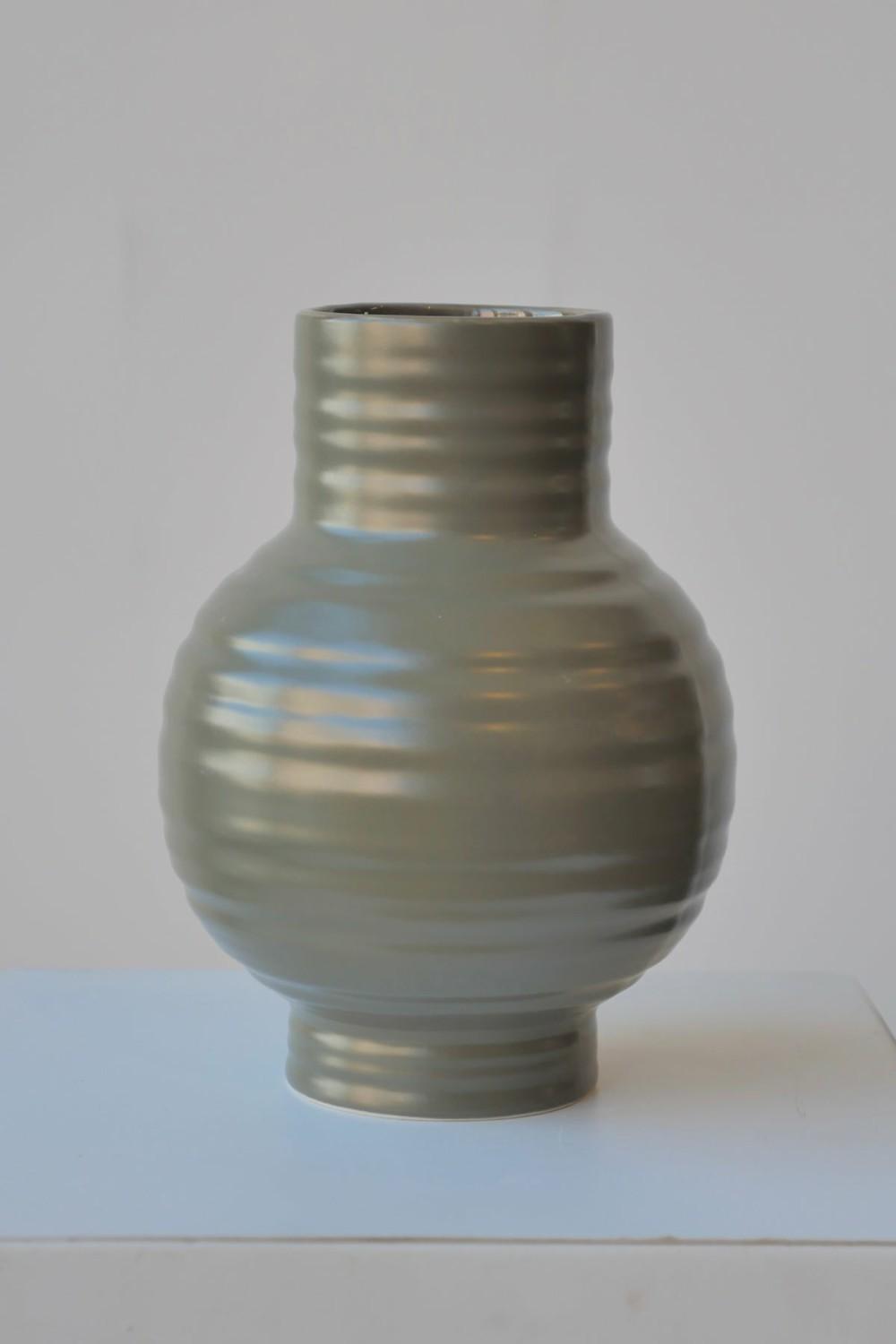 Vases |   Essential Olive Ceramic Vase Large Floral Vases