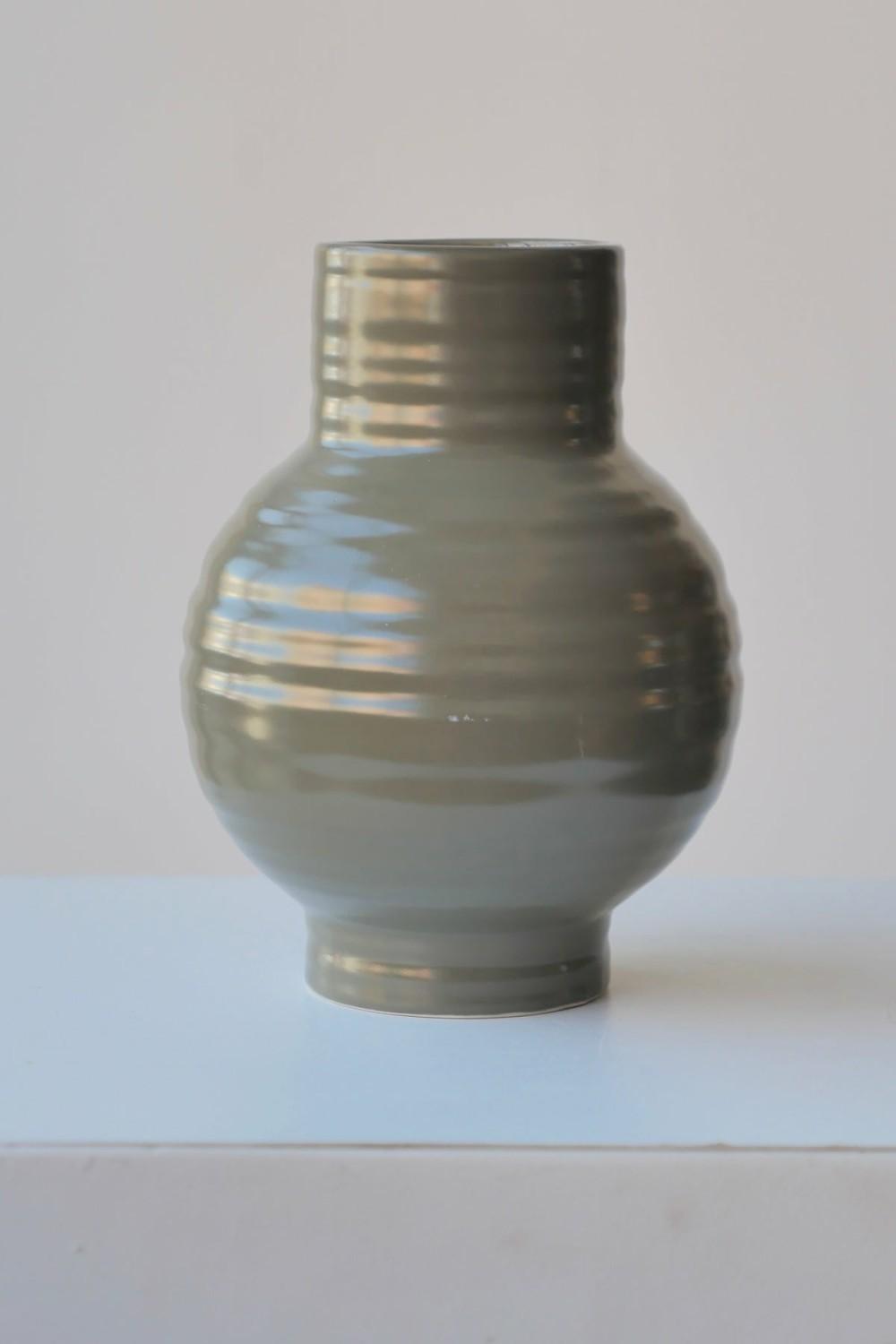 Vases |   Essential Olive Ceramic Vase Small Floral Vases