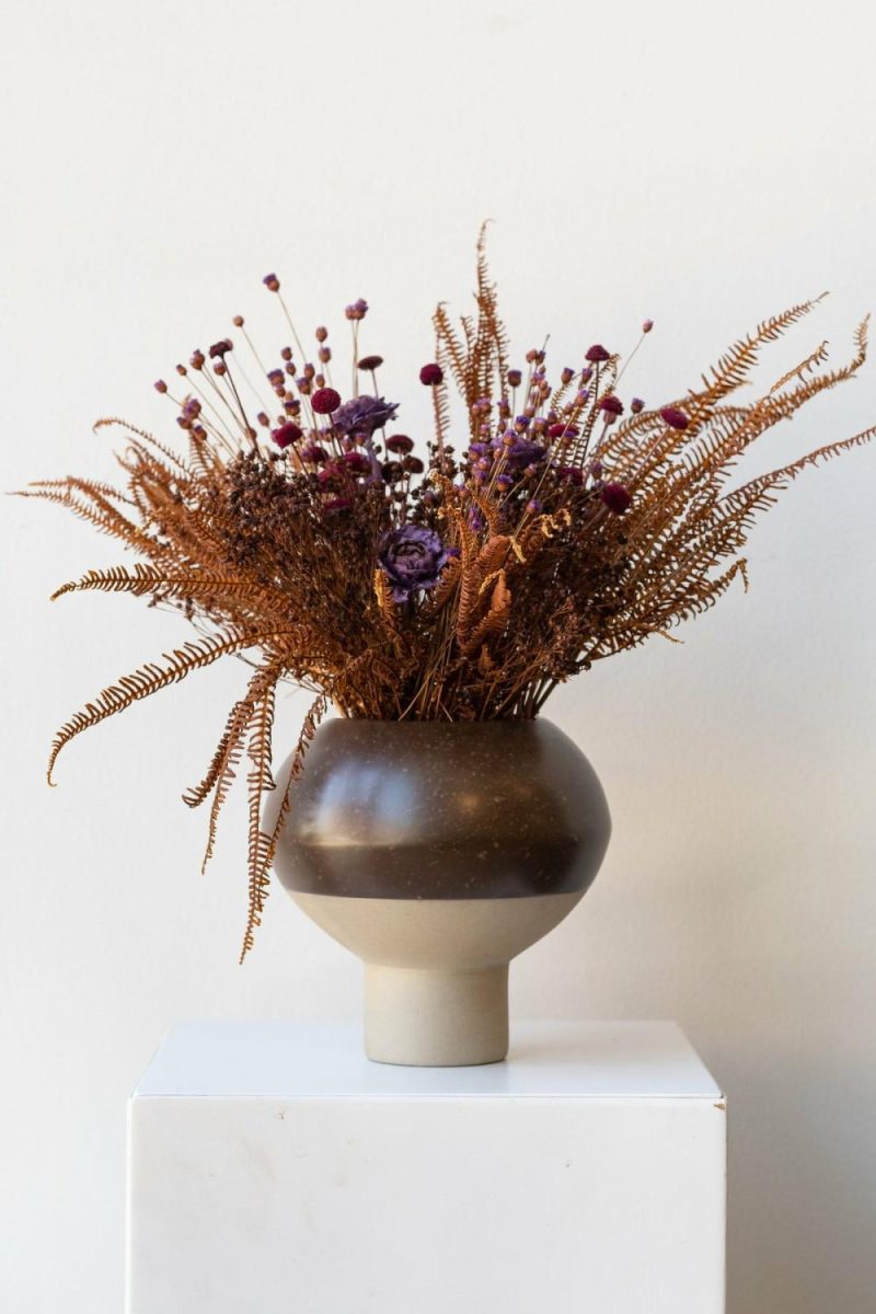 Vases |   Hagi Vase Brown Floral Vases