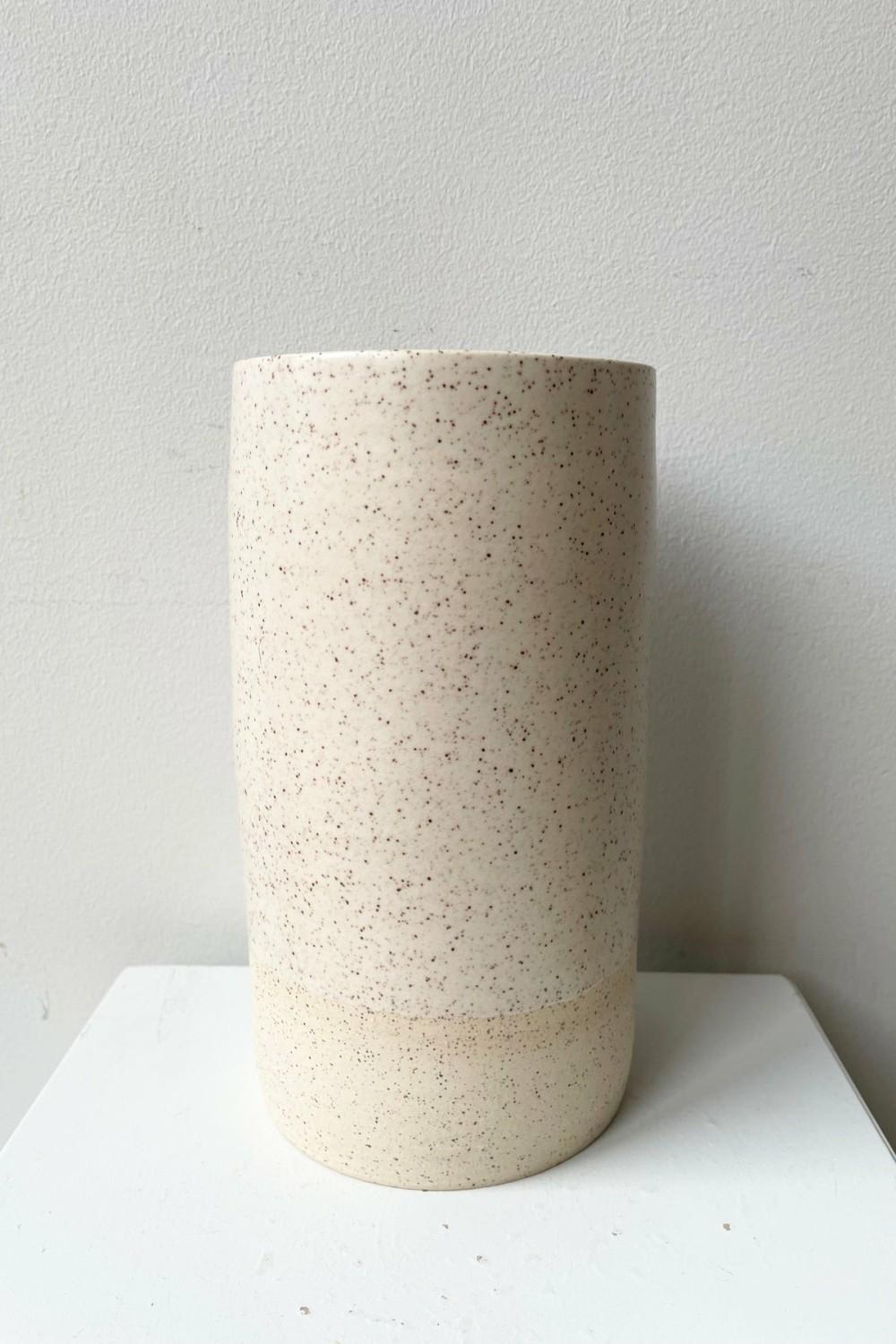 Vases |   Jacqueline Vase Cream Speckle Large Floral Vases