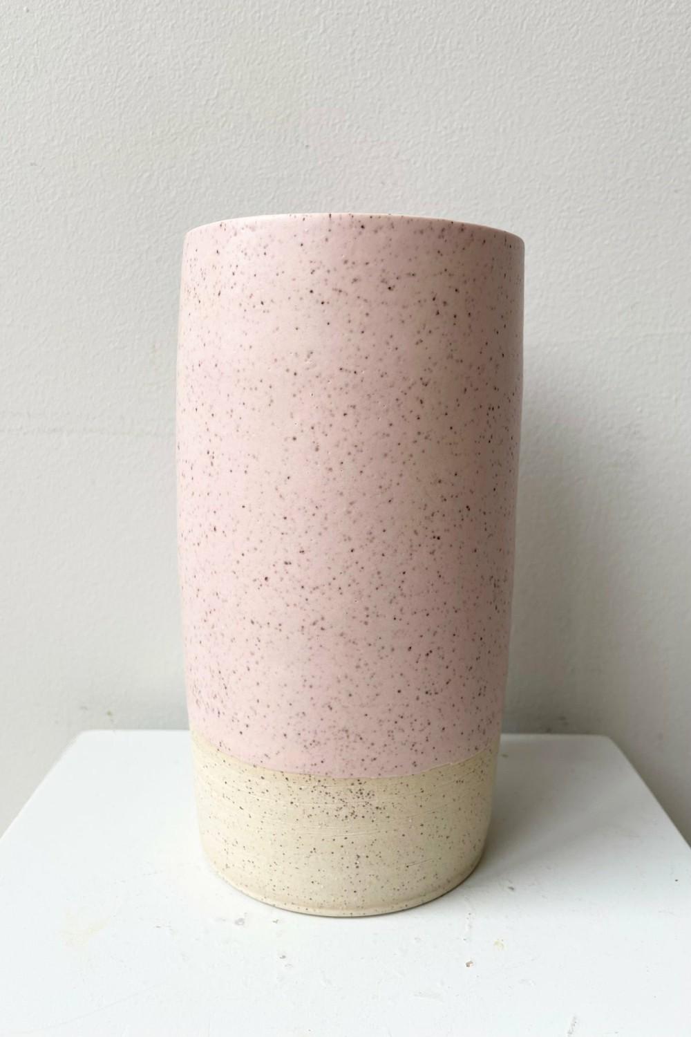 Vases |   Jacqueline Vase Pink Speckle Large Floral Vases