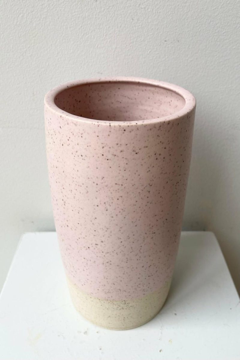 Vases |   Jacqueline Vase Pink Speckle Large Floral Vases