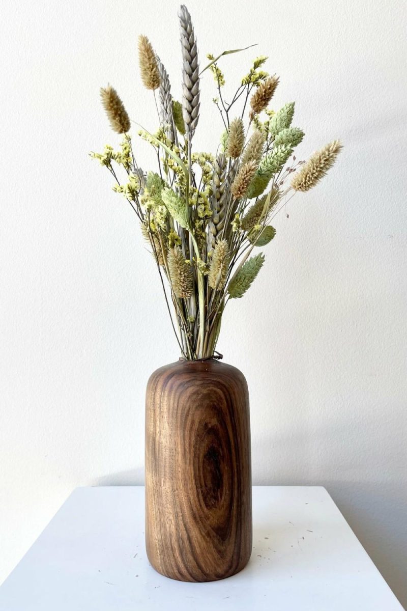 Vases |   Patti Wood Vase Walnut Large Floral Vases