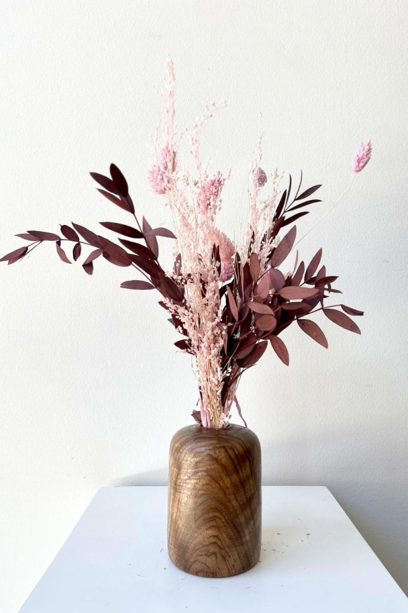 Vases |   Patti Wood Vase Walnut Small Floral Vases