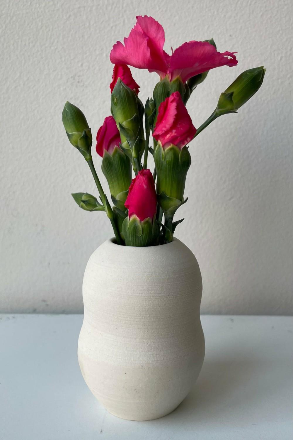 Vases |   Petite Pastel Bubble Vase Eggshell Floral Vases