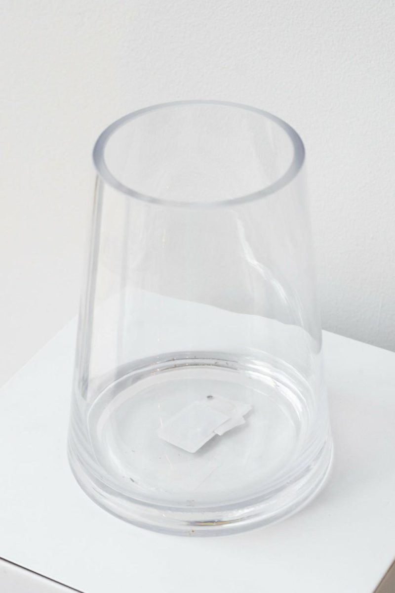 Vases |   Reverse Taper Round Bottom Vase Clear Glass 7H X 5.5W X 3.5 Floral Vases