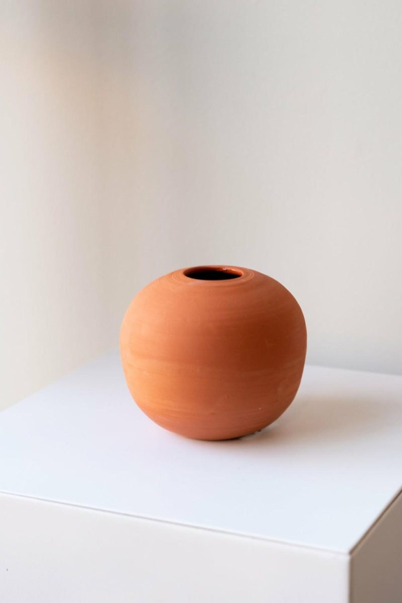 Vases |   Round Vase Terra Cotta Floral Vases