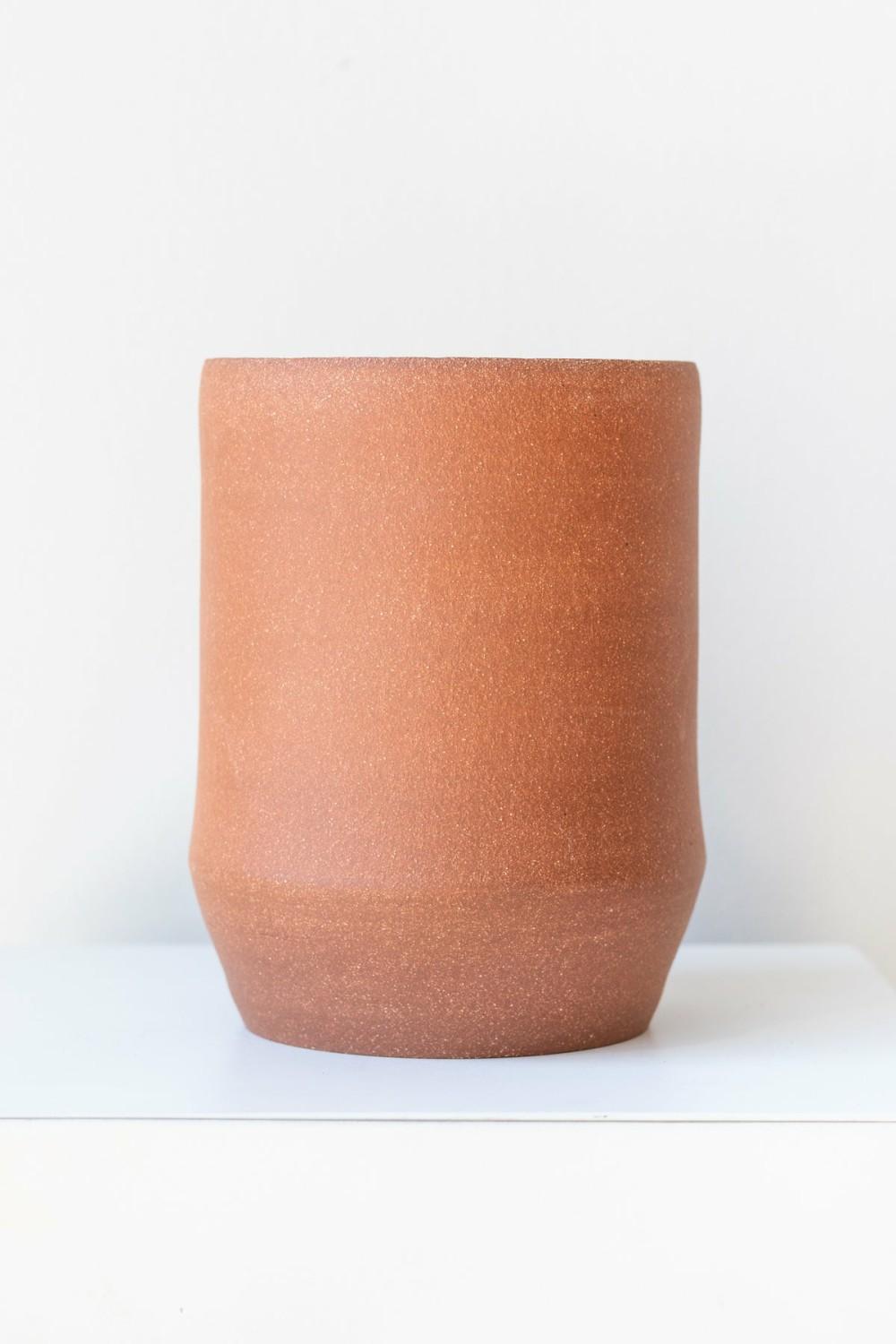 Vases |   Sauve Vase Brick Stoneware Large Floral Vases