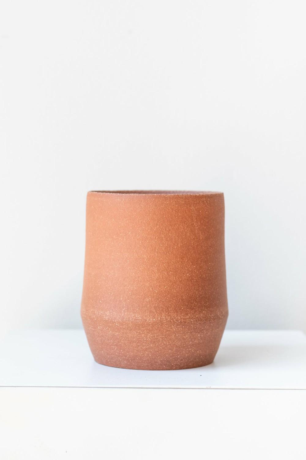 Vases |   Sauve Vase Brick Stoneware Small Floral Vases