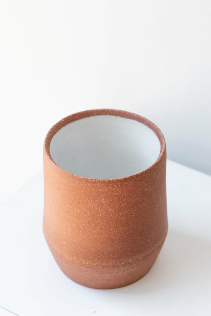 Vases |   Sauve Vase Brick Stoneware Small Floral Vases