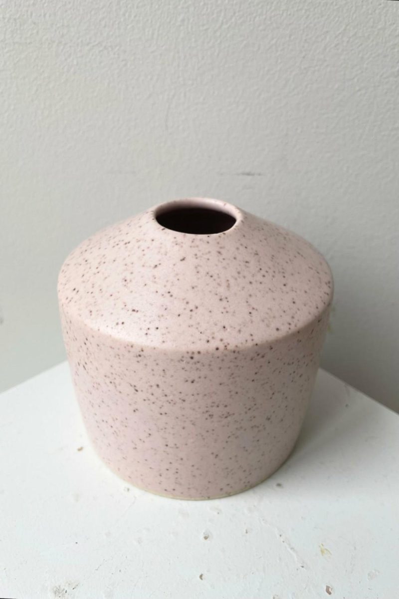 Vases |   Siros Vase Pink Speckle Floral Vases