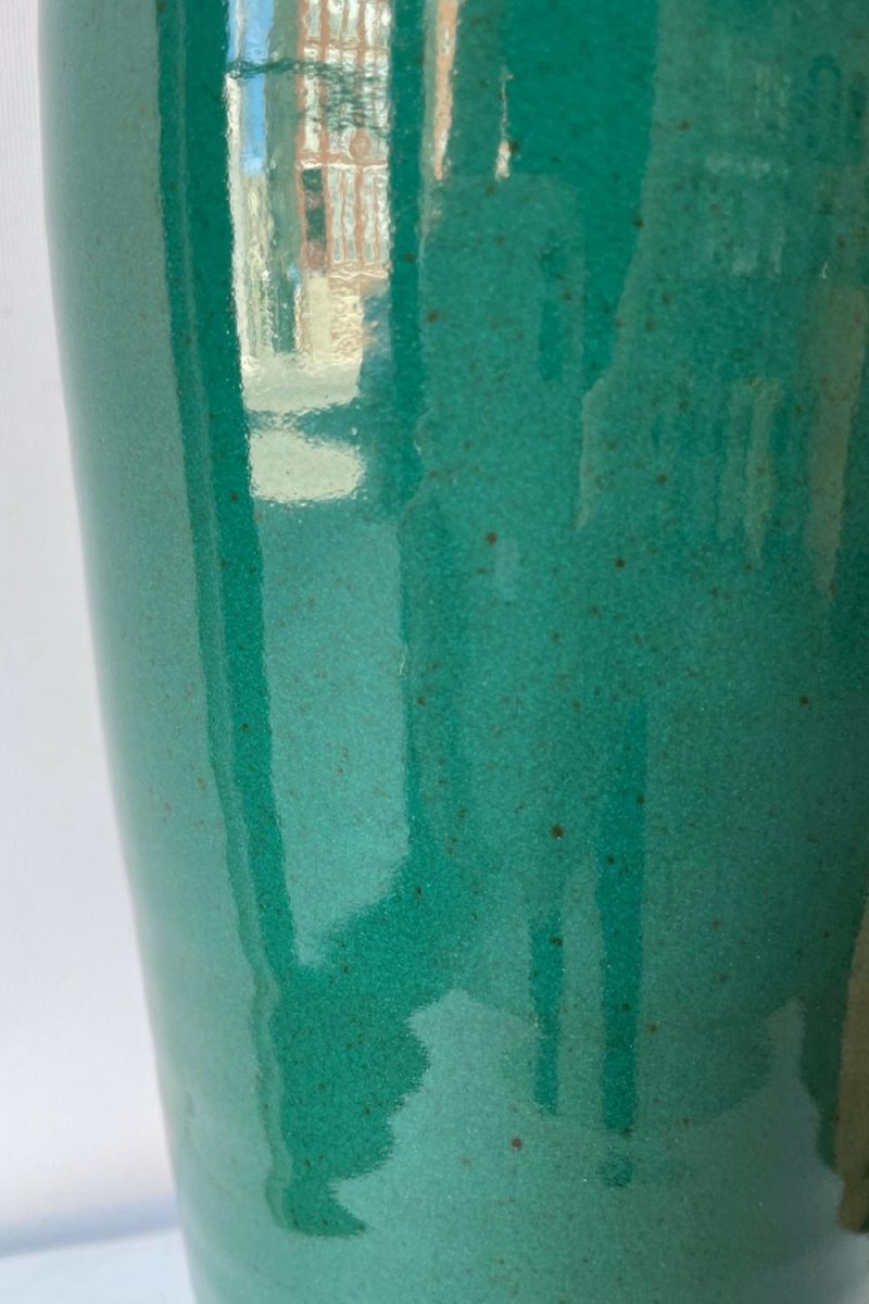 Vases |   Tall Vase Jade Green Glaze Medium Floral Vases