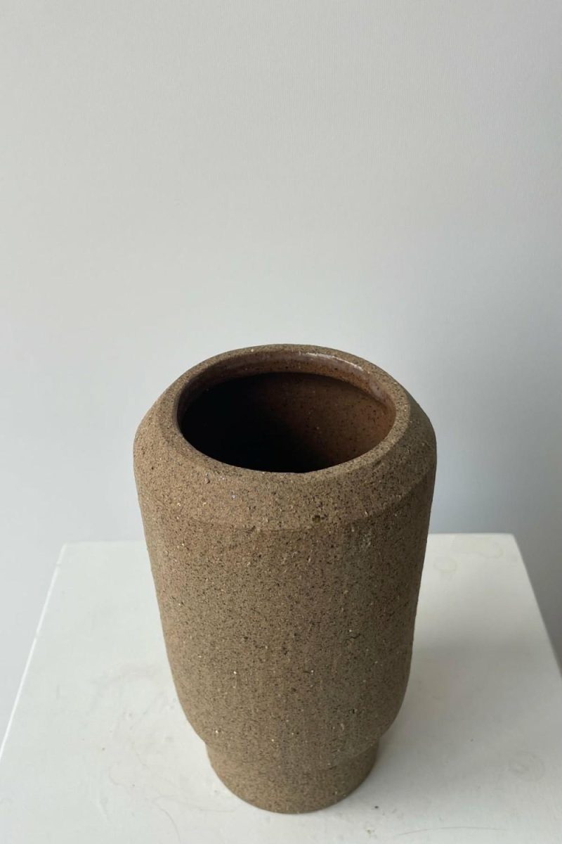 Vases |   Valdez Vase Natural Clay Small Floral Vases