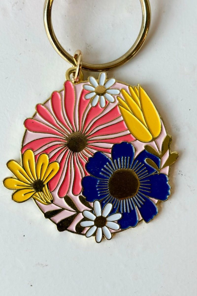 Home Accessories |   Cottage Floral Keychain Home Home Accessories