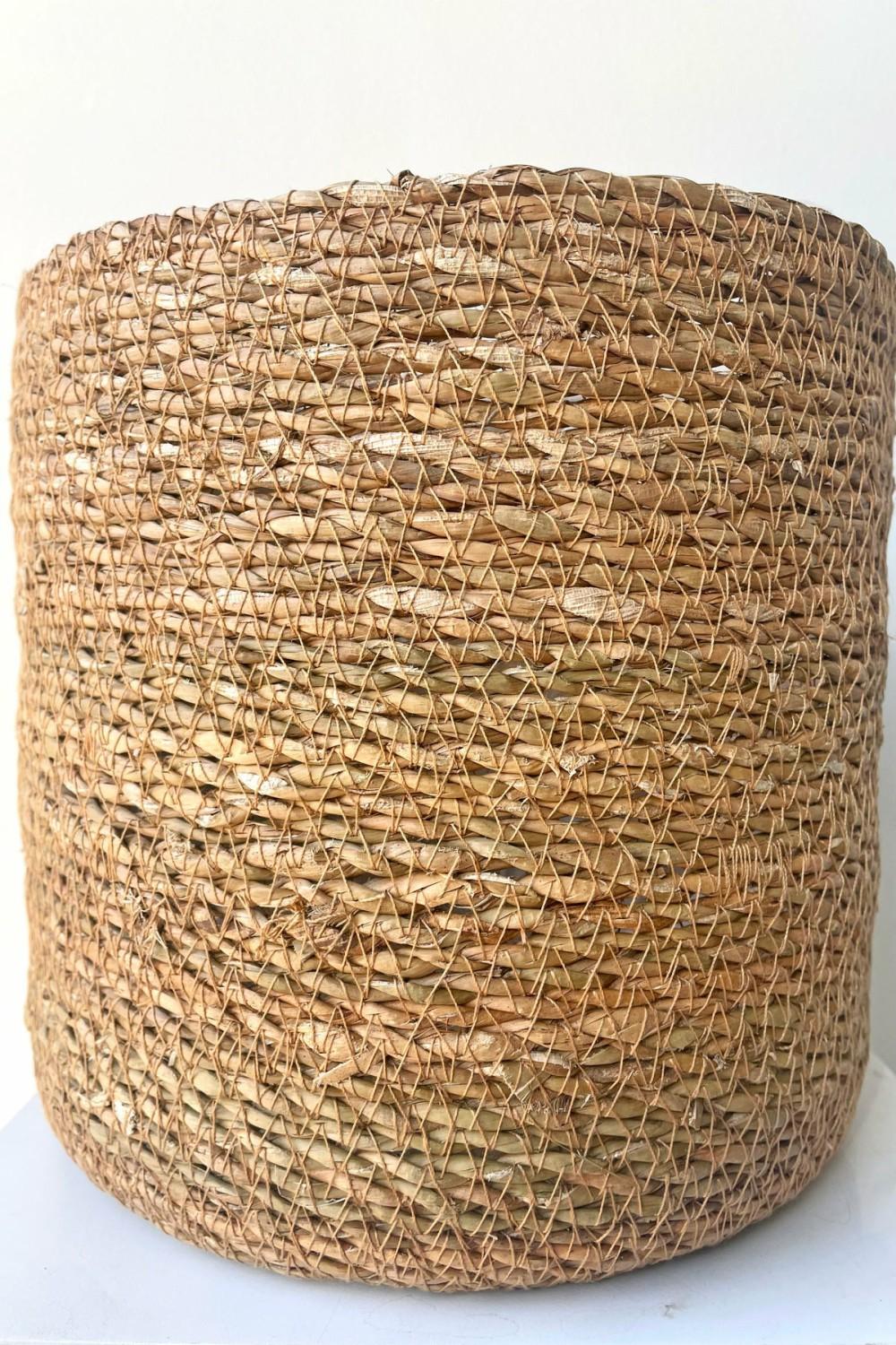 Planters |   Seagrass Basket With Liner 8.5″ Garden Planters